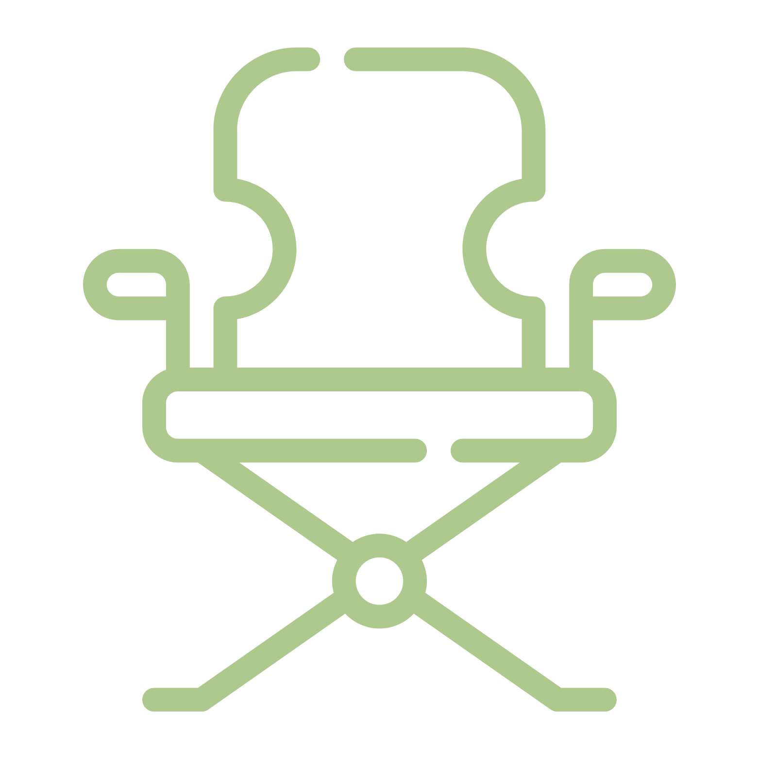 camping chair vector icon