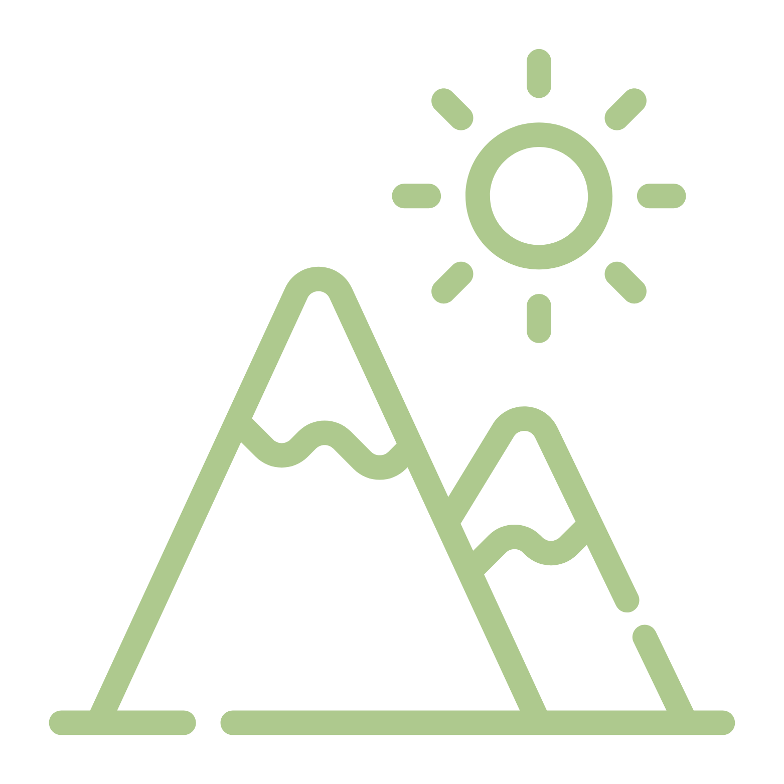 mountain sky vector icon